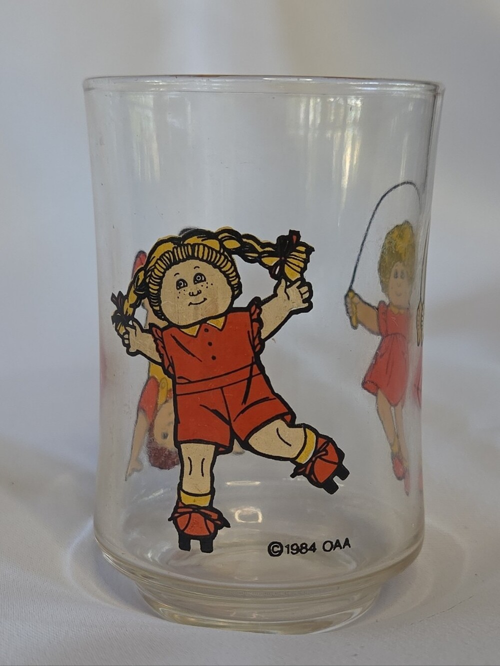 Cabbage Patch Kids Glass Cup OAA 1984